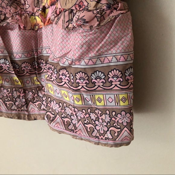 Paisley Drawstring Boho Dress - Picture 6 of 8